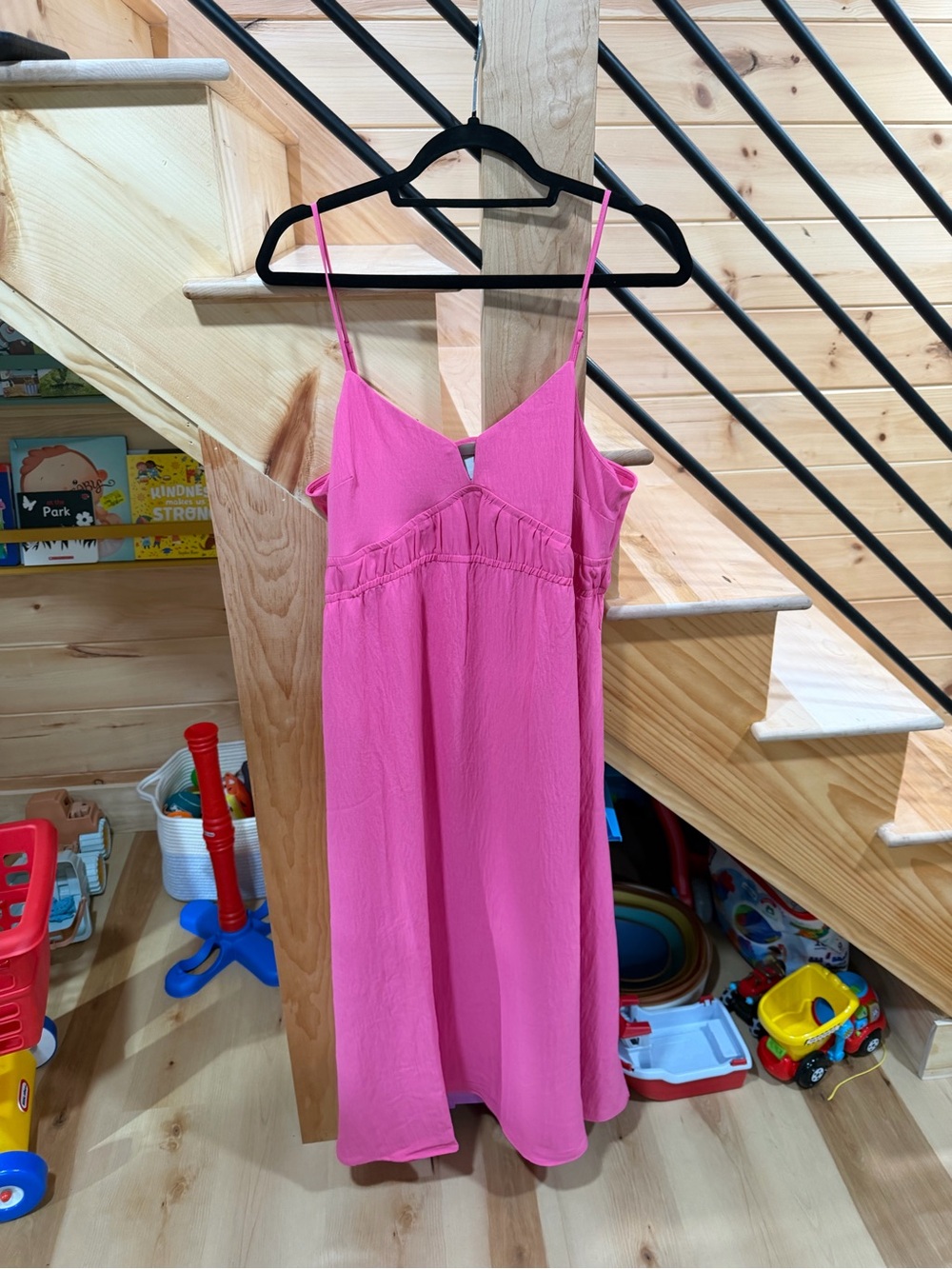 Pink Spaghetti Strap Sundress
